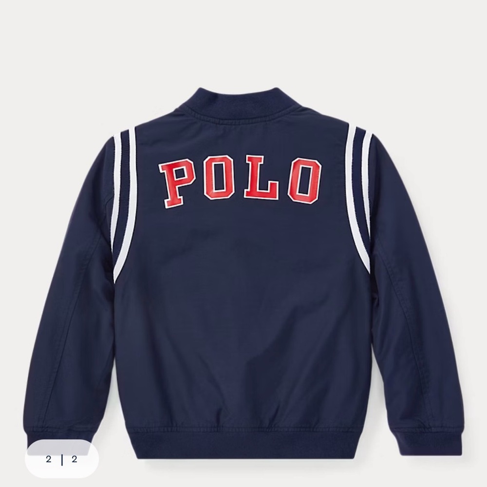 ⚾️ Polo Ralph Lauren Logo Baseball Jacket Youth 6 ⚾️